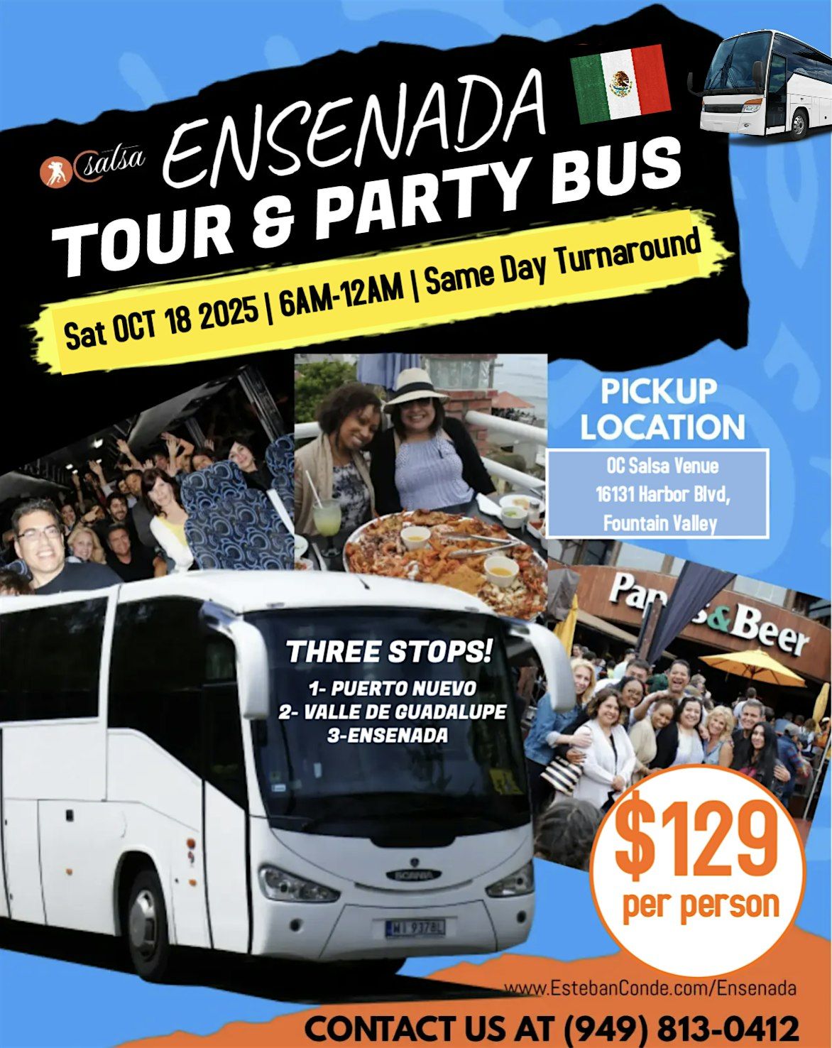 Ensenada Mexico Party Bus & Tour