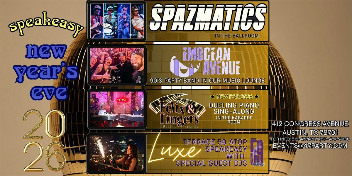 Speakeasy's New Year's Eve Bash with The Spazmatics