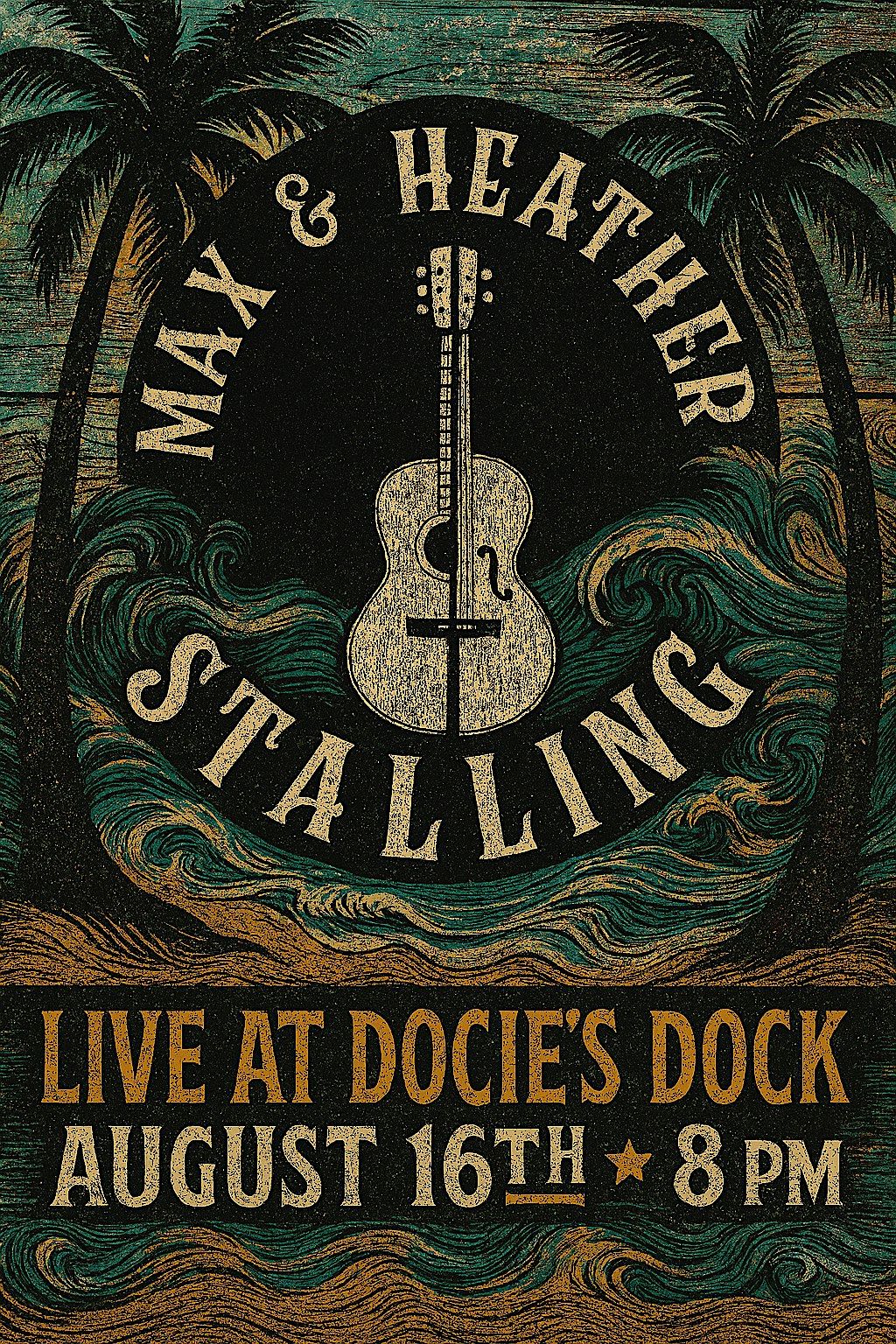 Max and Heather Stalling Live @ Docie's Dock August 16th