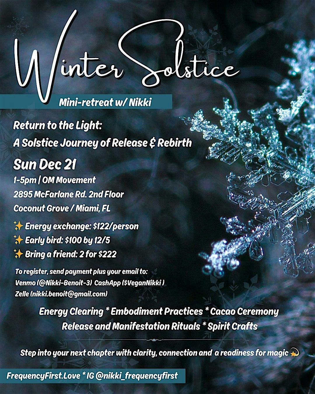 Winter Solstice Mini Retreat