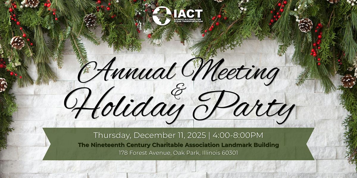 IACT Annual Program and Holiday Reception