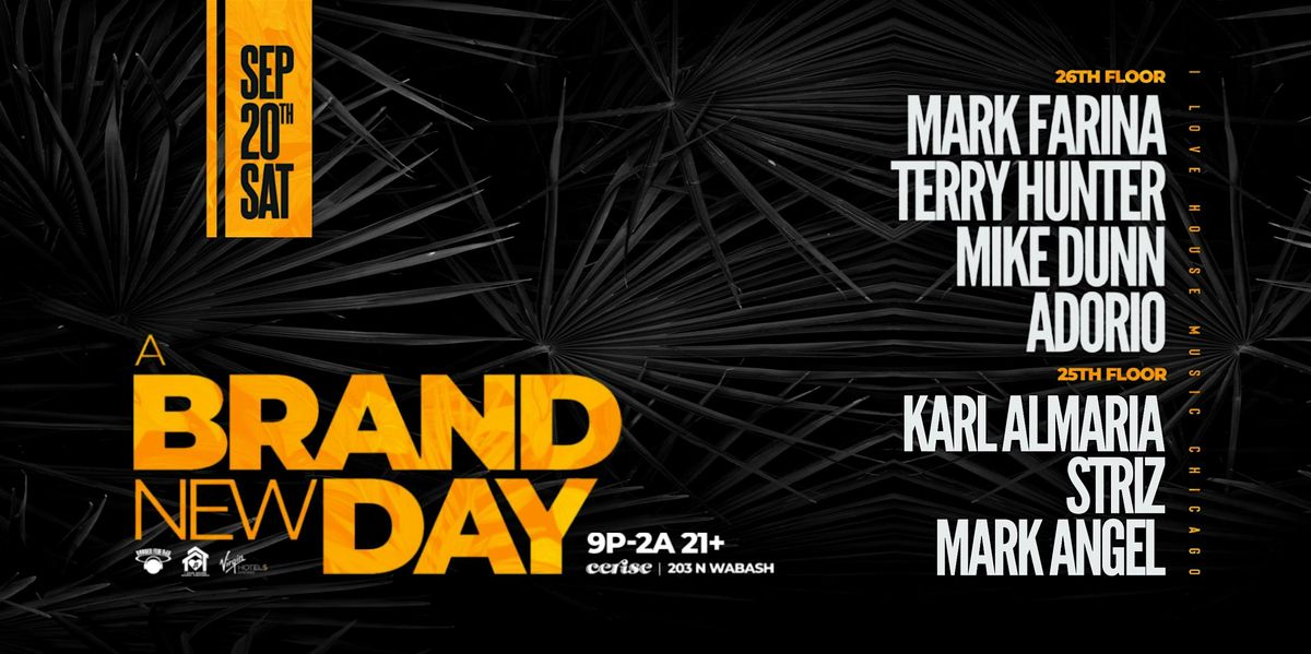 House Music Rooftop Party w Mark Farina, Terry Hunter, Mike Dunn and More.