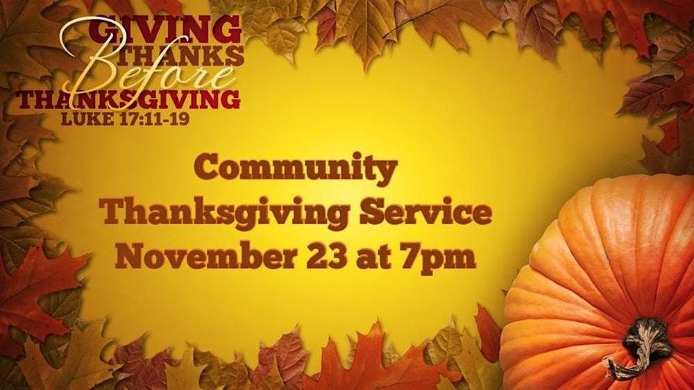 Annual Community Thanksgiving Service