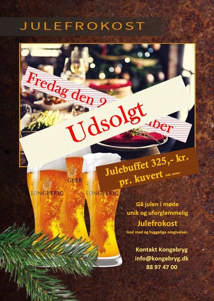 Udsolgt Julefrokost I Unikke Omgivelser! | Kongebryg, Koege, RS ...