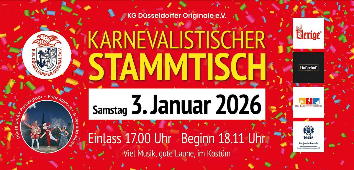Karnevalistischer Stammtisch 2026
