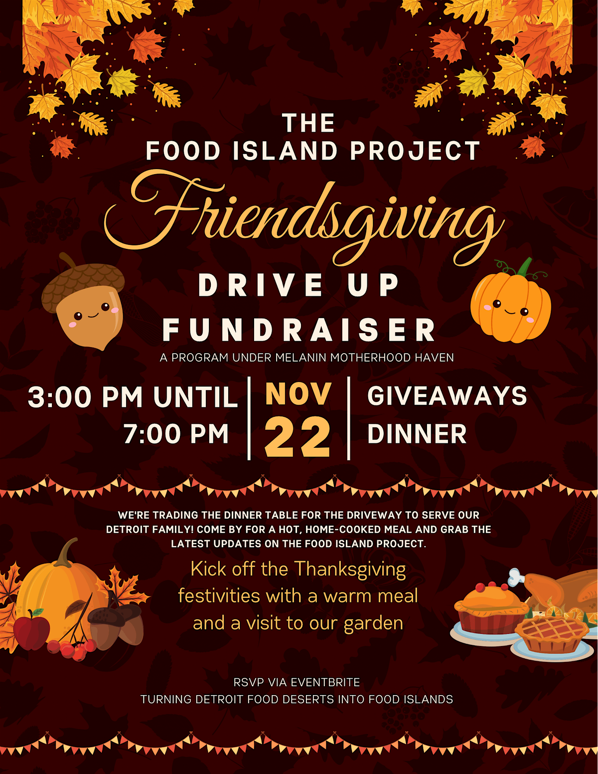 The Food Island Project Friendsgiving Drive-Up Fundraiset