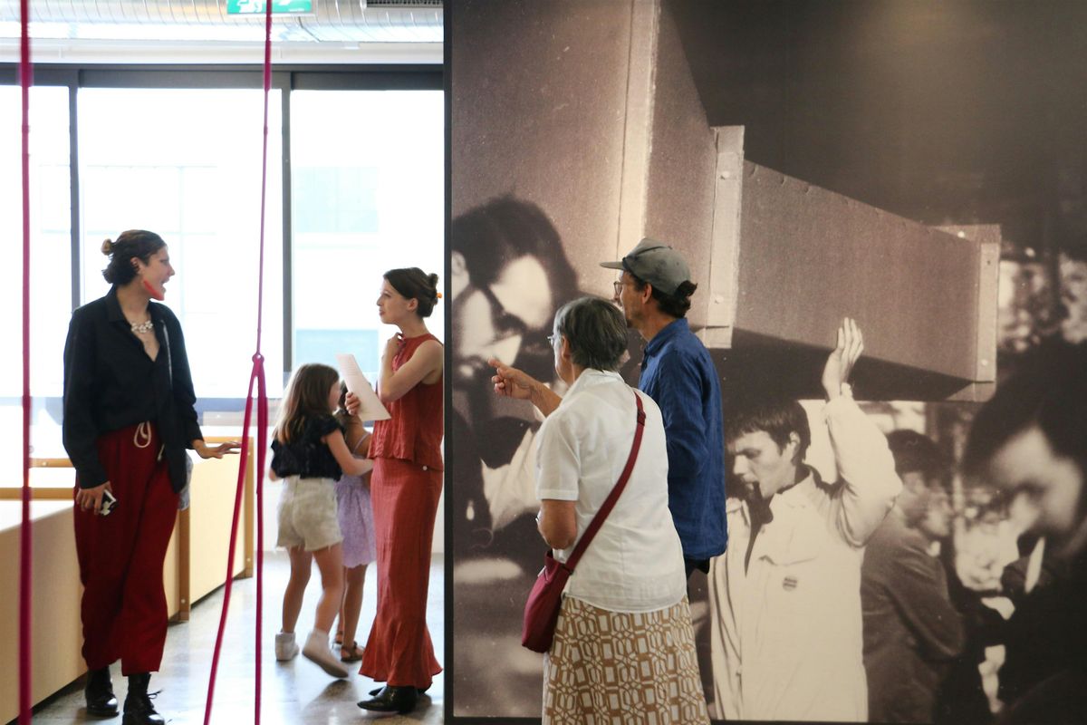 Audio described exhibition tour