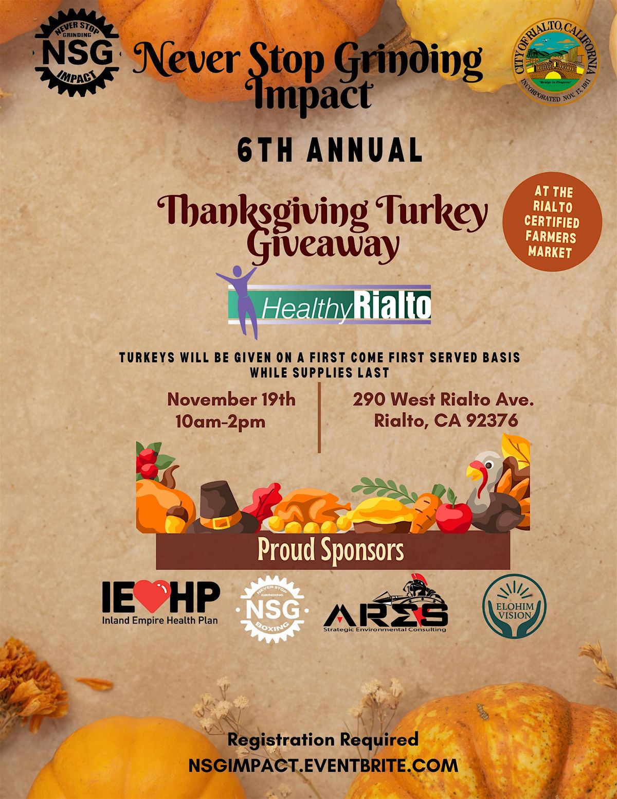 Never Stop Grinding Impact Turkey Giveaway