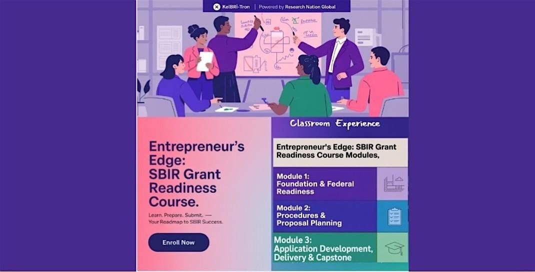 Entrepreneur\u2019s Edge: SBIR Grant Readiness Course | In-Person