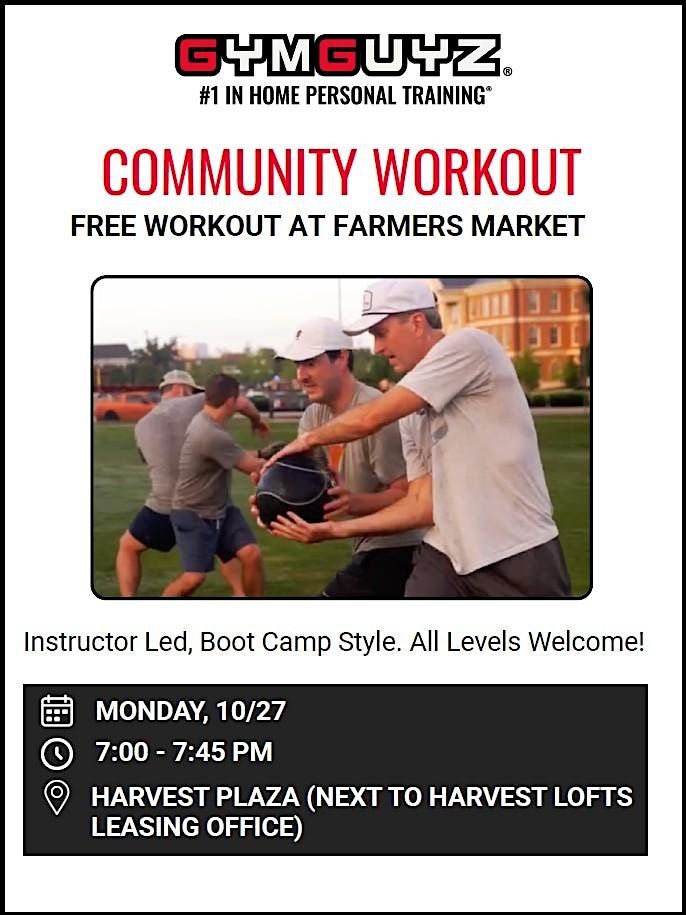Bootcamp Workout at Dallas Farmers Market