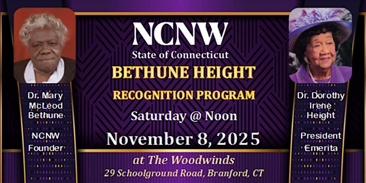 2025 CT State NCNW Bethune-Height Recognition Program