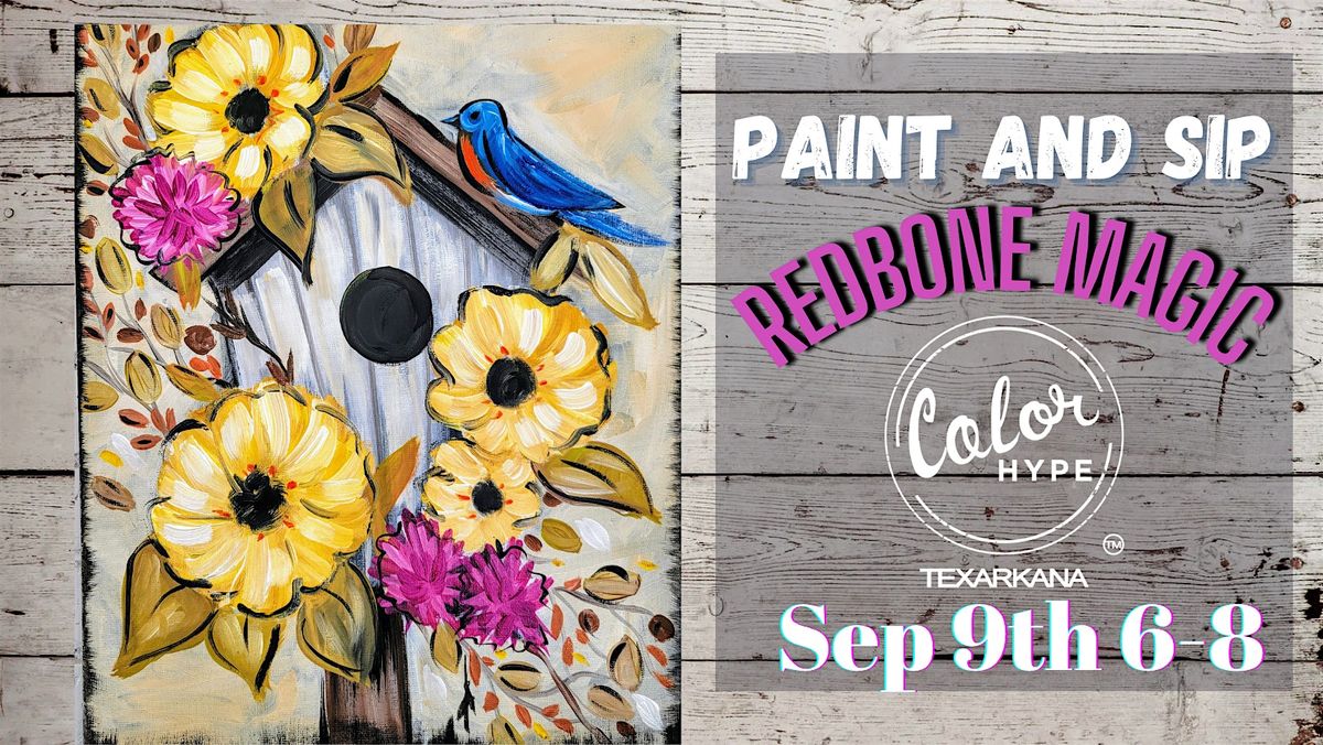 "Autumn Birdhouse" Paint and Sip with ColorHype TXK at Redbone Magic