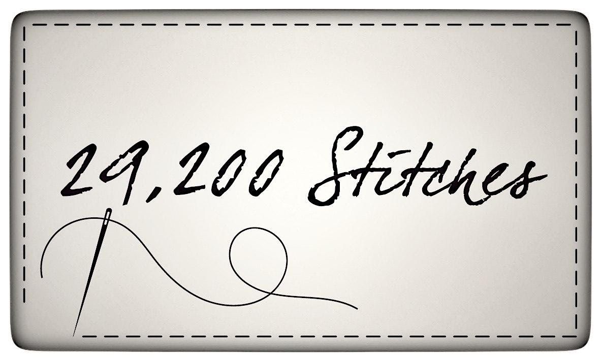 29,200 Stitches