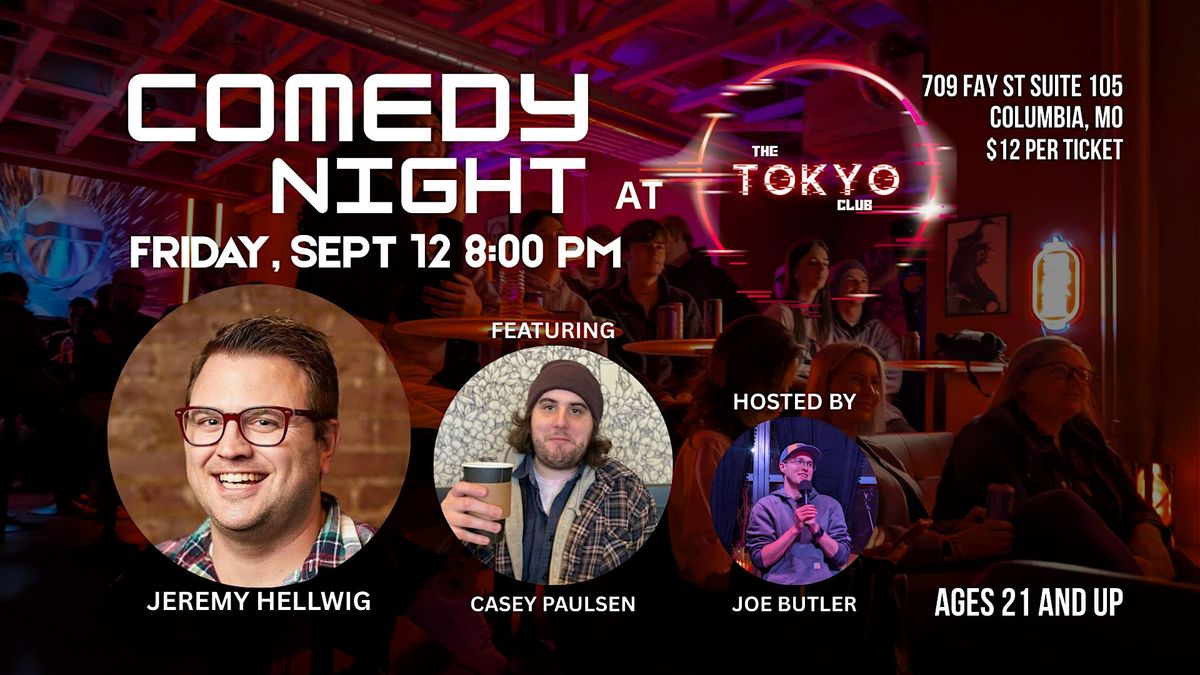 LIVE COMEDY at The Tokyo Club | Friday, Sept 12th