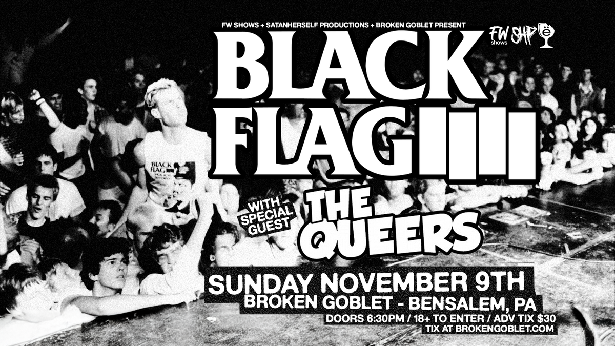 Black Flag With The Queers at Hobart Art Theater