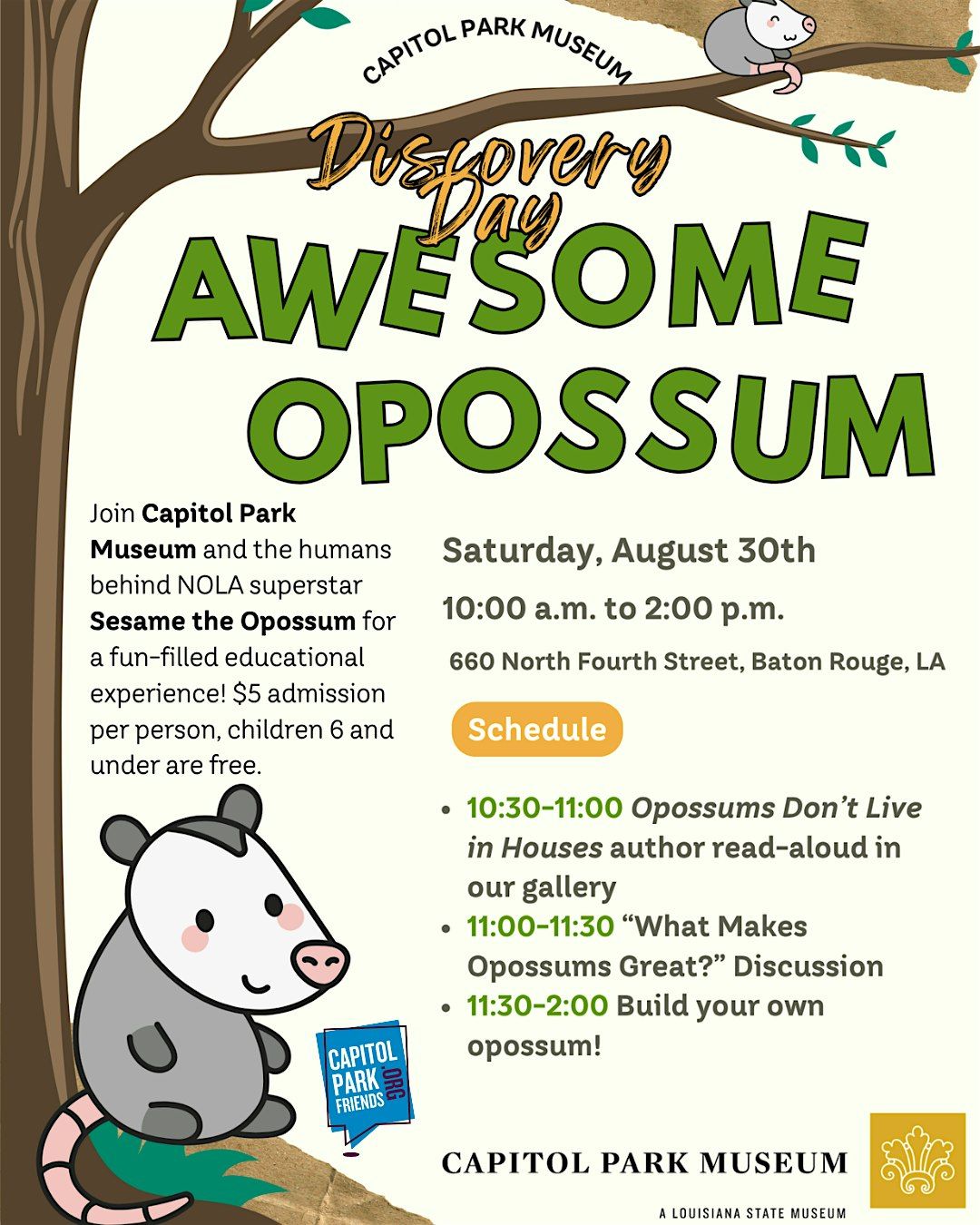Discovery Day: Awesome Opossum