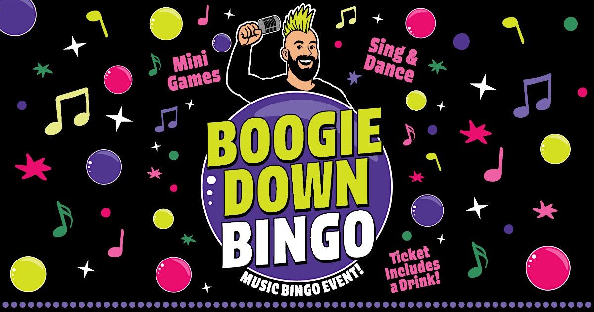 Boogie Down Bingo, an evening of fun and laughter playing music bingo.