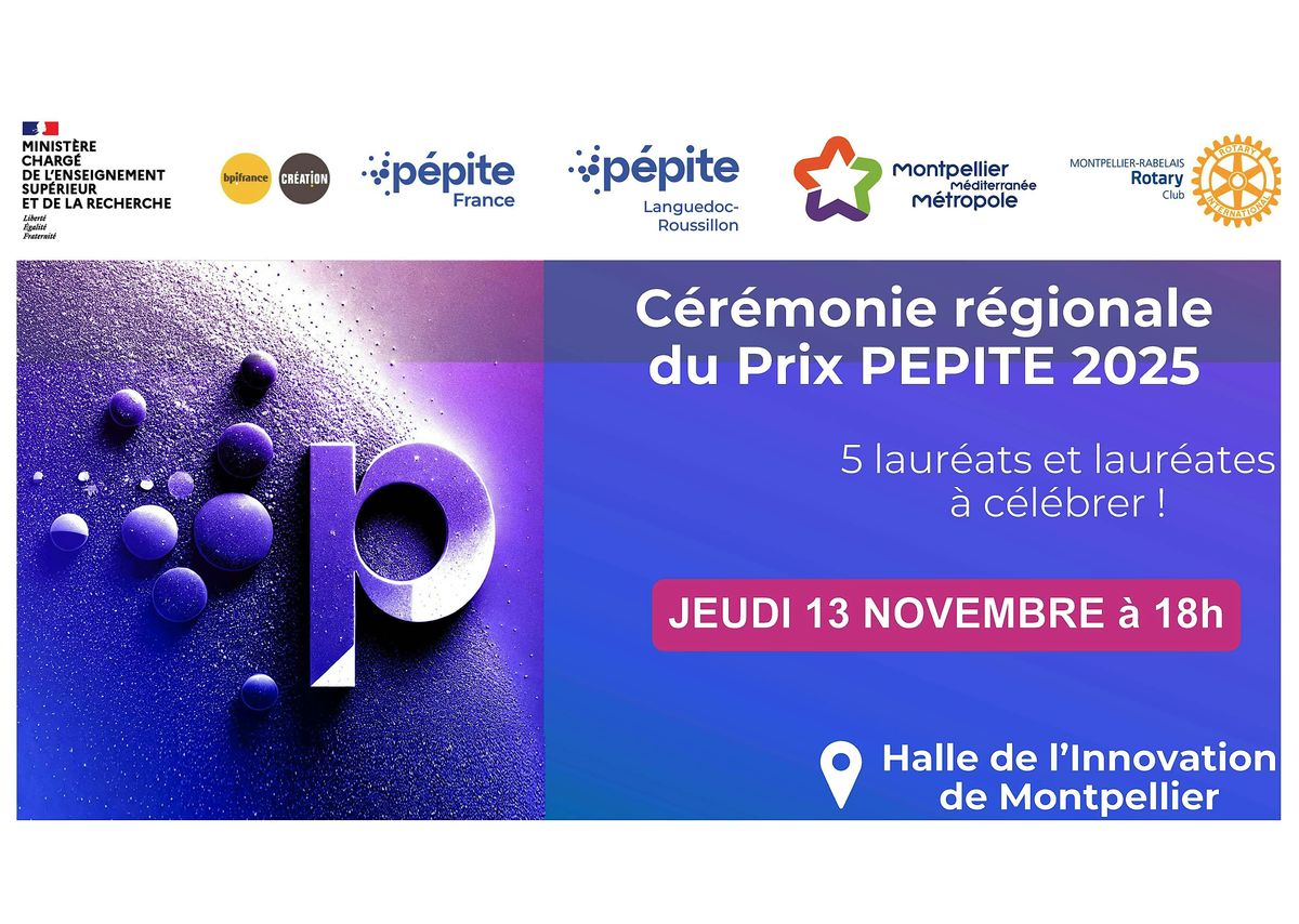 C\u00e9r\u00e9monie r\u00e9gionale du Prix P\u00e9pite 2025 - 13 novembre