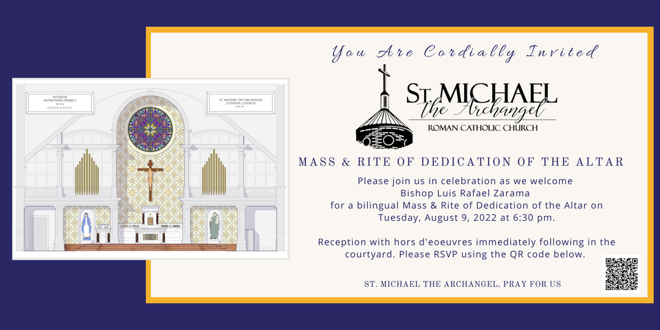 Mass & Rite of Dedication of the Altar at St. Michael the Archangel ...