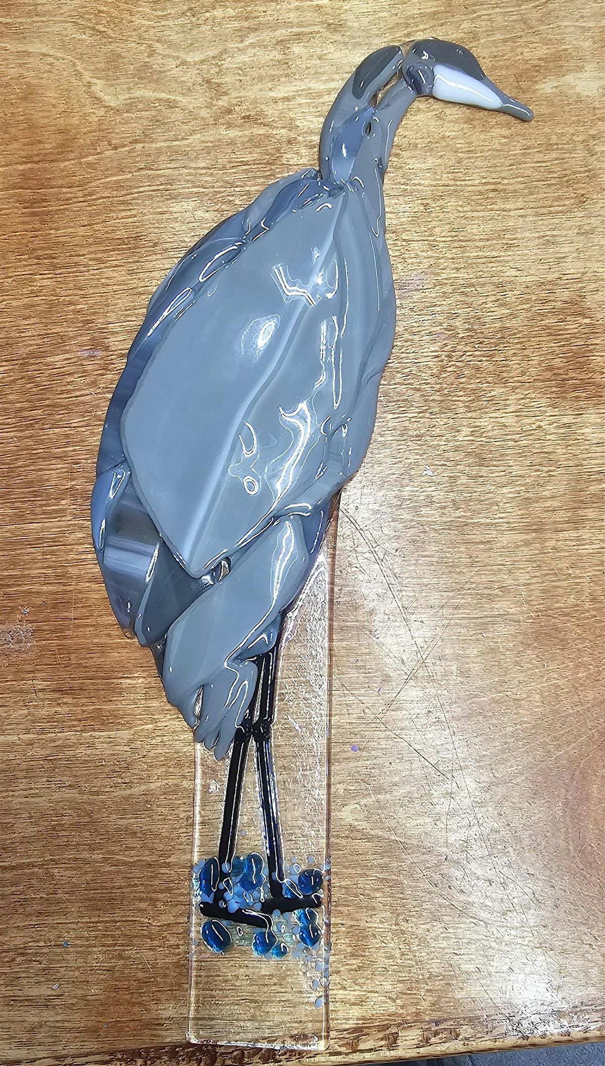 Pretty Birds in Winter Fused Glass Class