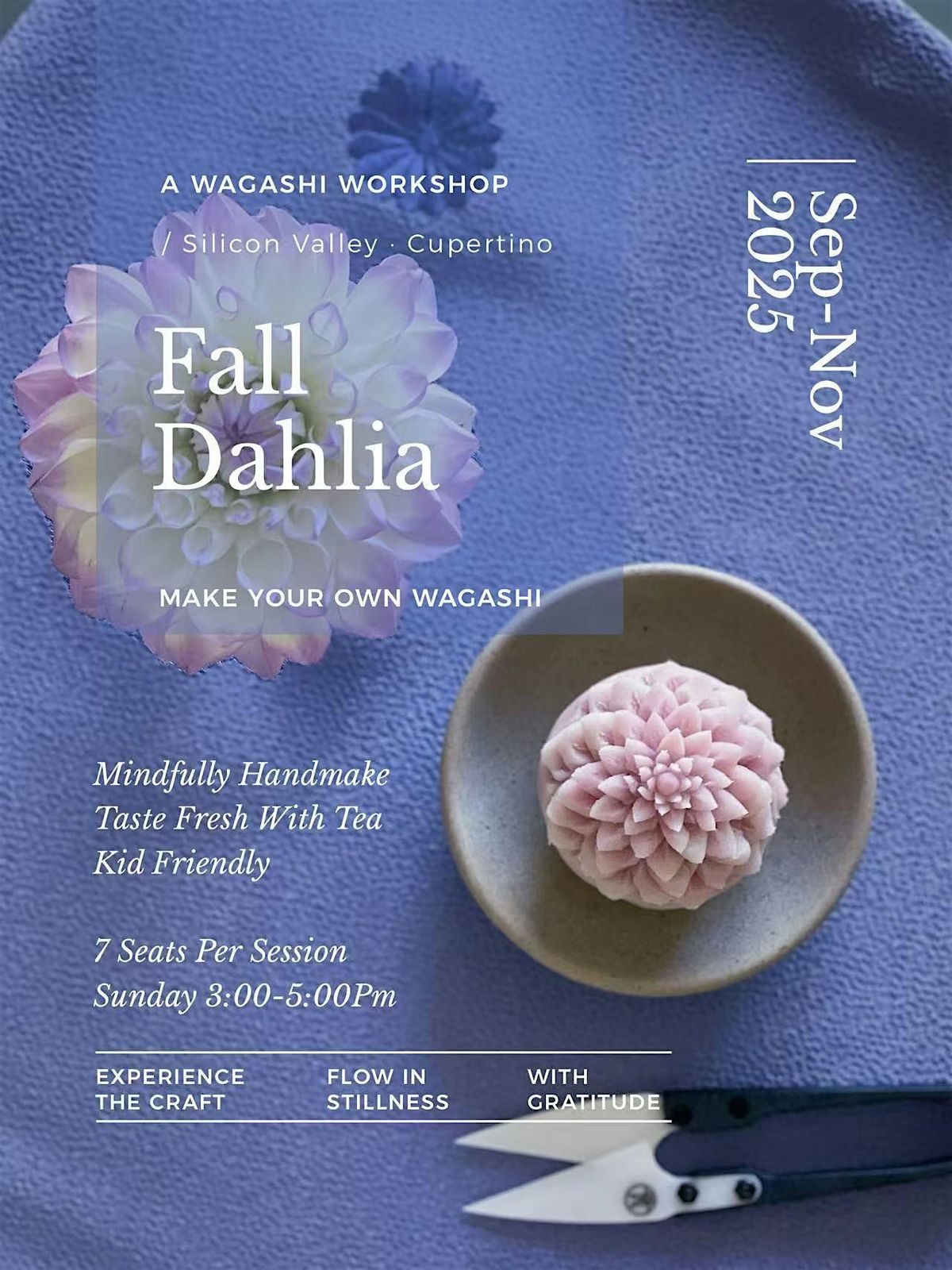 Wagashi Workshop: Fall Dahlia