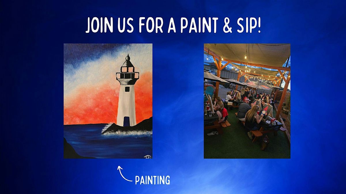 Paint & Sip - Bronco Lighthouse at Something Brewery!