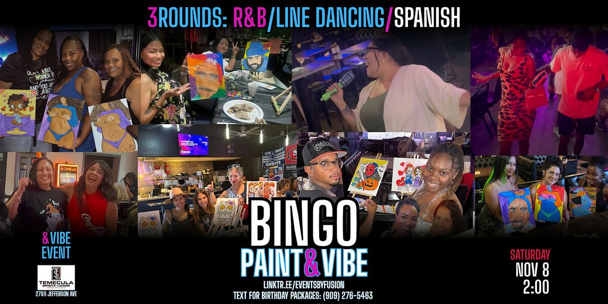 R&B Bingo Paint & Vibe Brunch