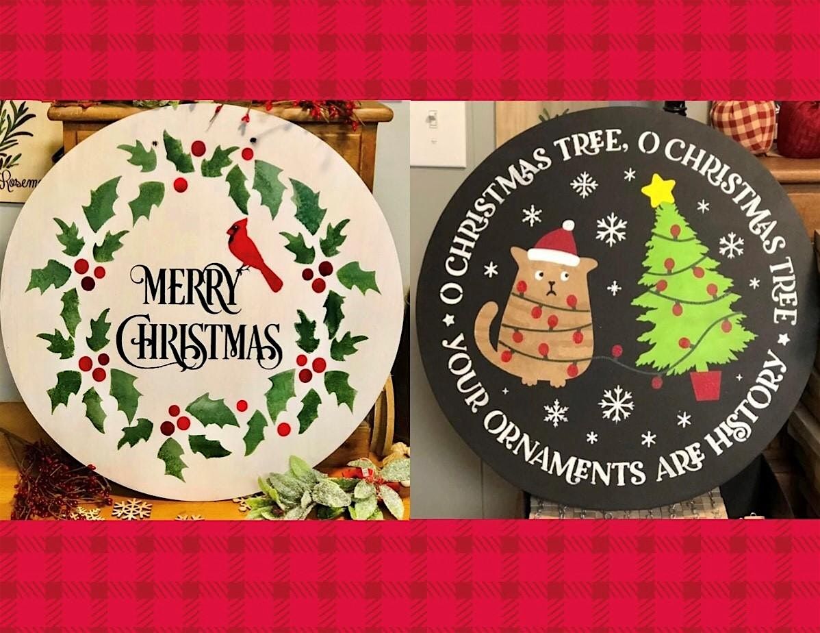 Holiday Door Hanger Workshop Session 2