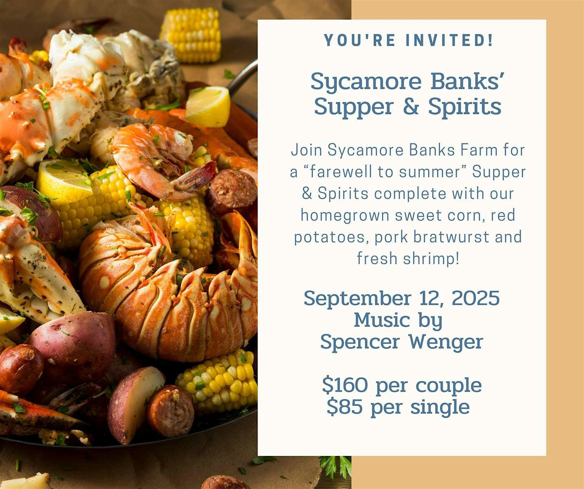 Sycamore Banks\u2019 Supper & Spirits