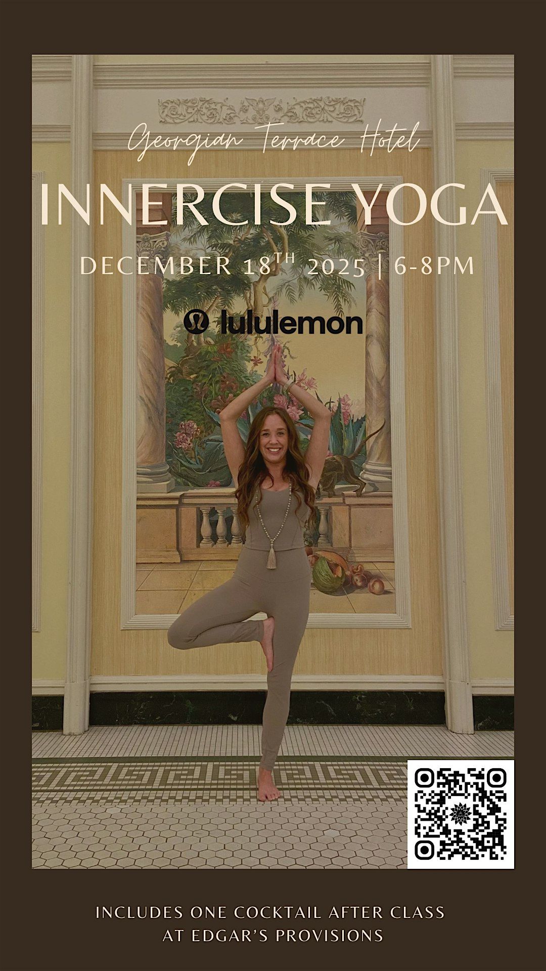 * CHRISTMAS EDITION * Innercise Yoga at the Georgian Terrace Hotel