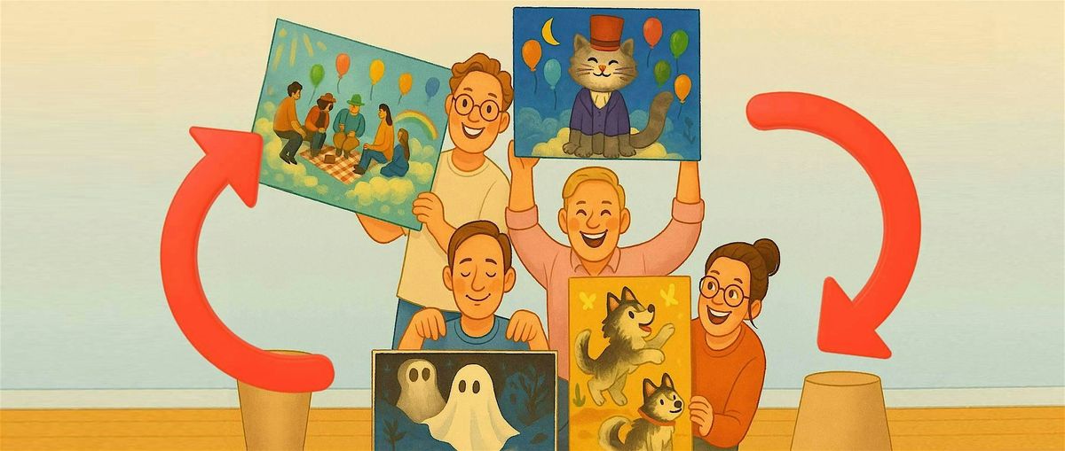 Art Socials : Paint Something & Pass It (Acrylic Paint Art Workshop)