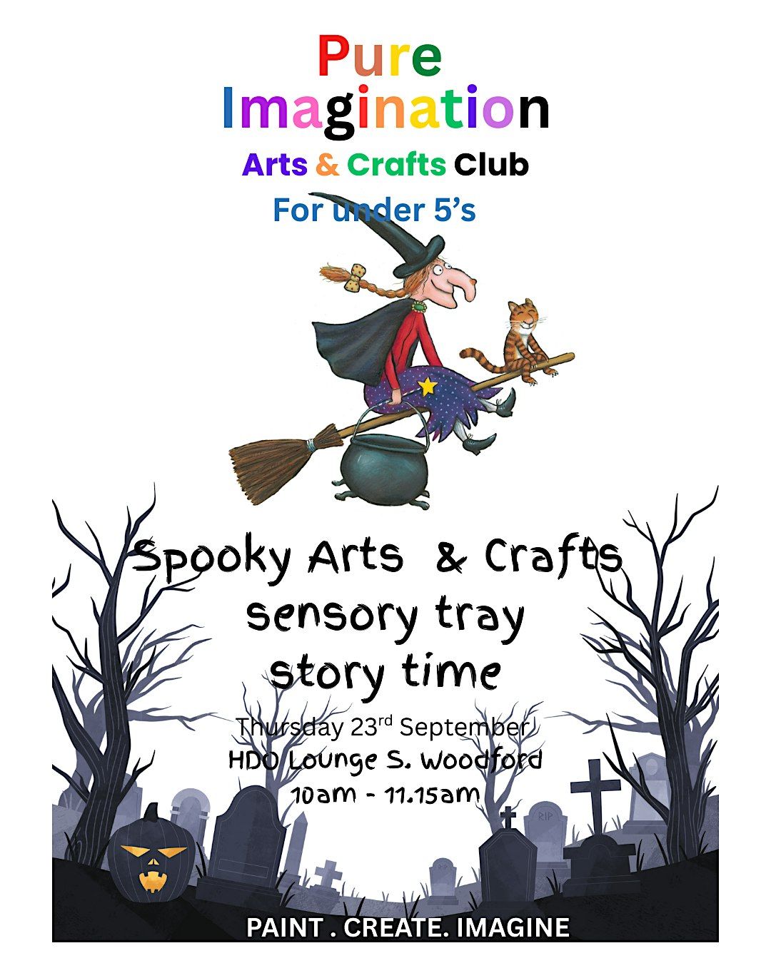 Room on the Broom themed Arts club under 5's