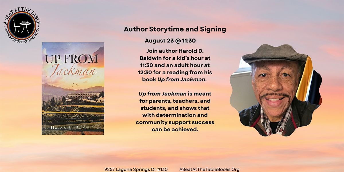 Author Storytime and Signing w\/ Harold D. Baldwin: Up from Jackman
