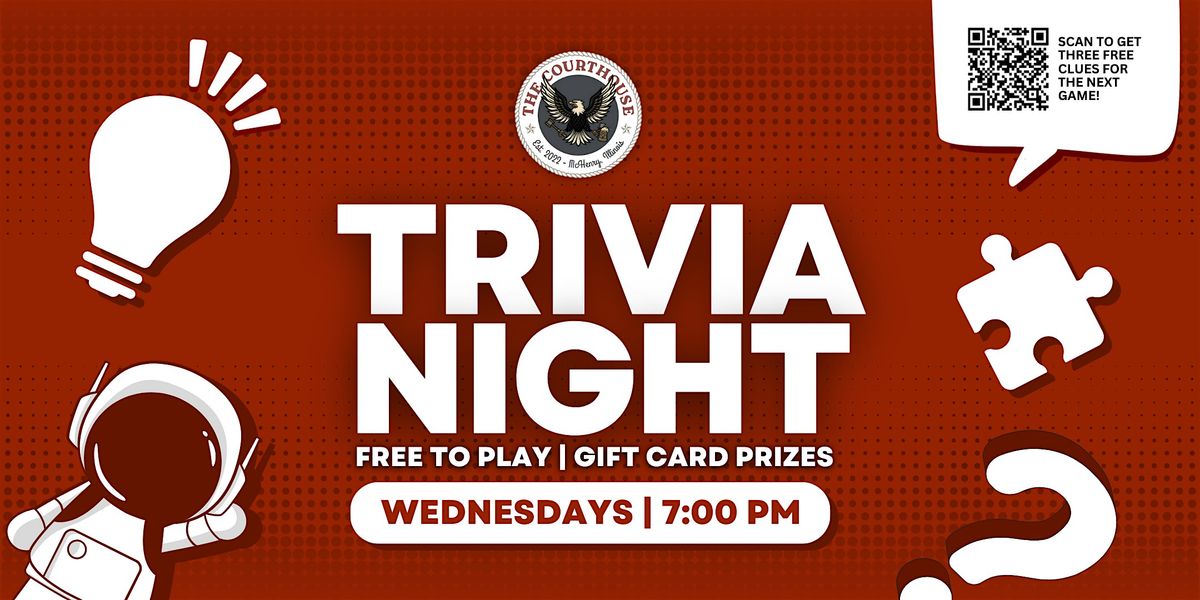 Trivia Night at The Courthouse Tavern McHenry