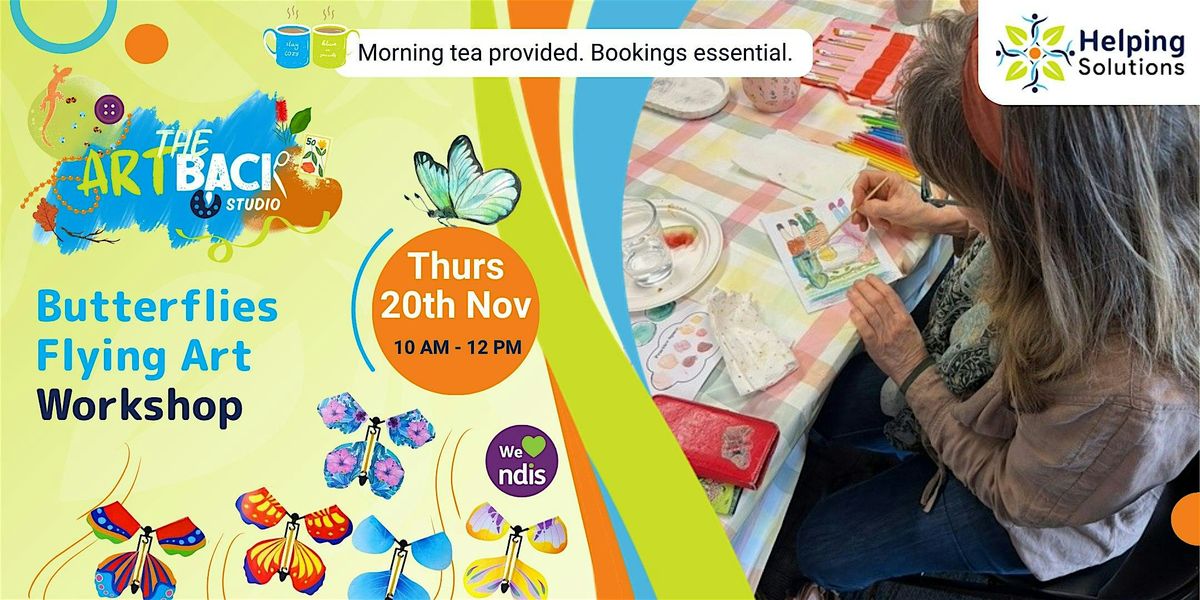 Butterflies Flying Art | The Artback Studio