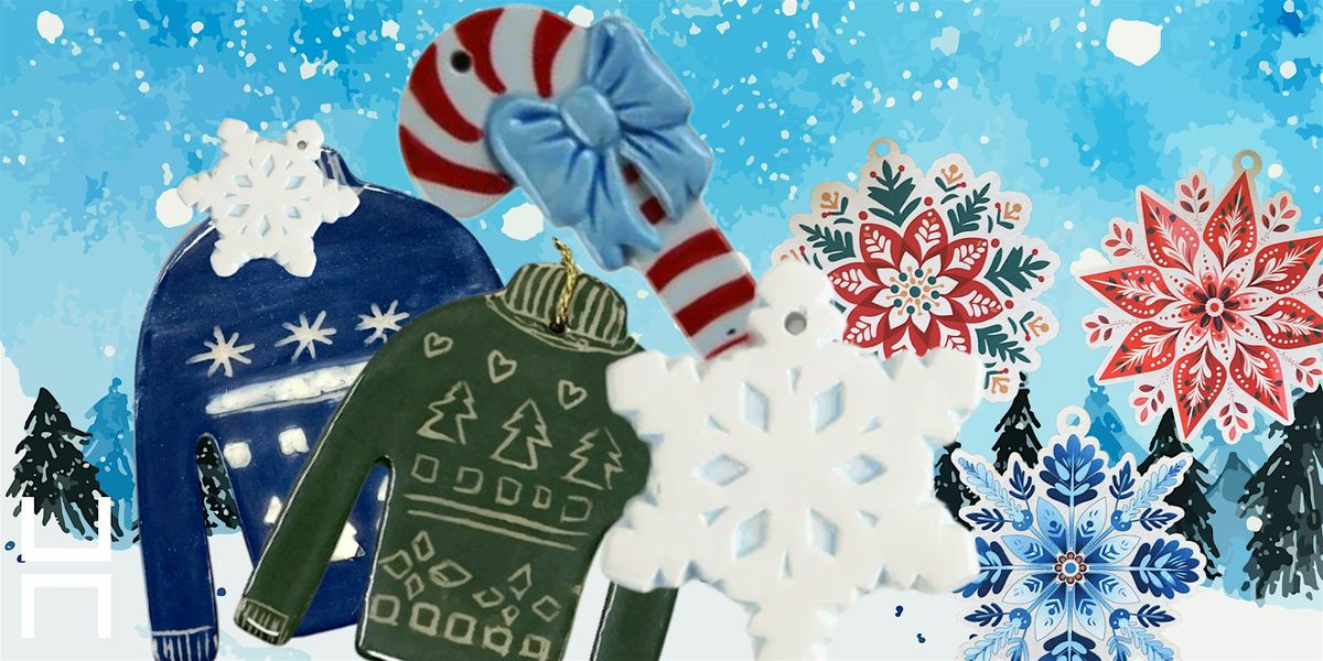 Pottery Painting Workshop - Christmas Ornaments - Adults Only