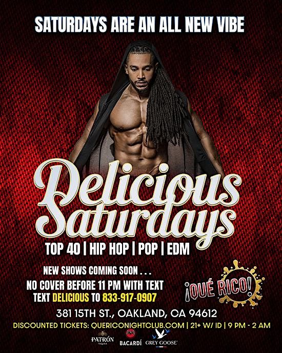 Delicious at Que Rico - Top 40, Hop Hop, EDM and more