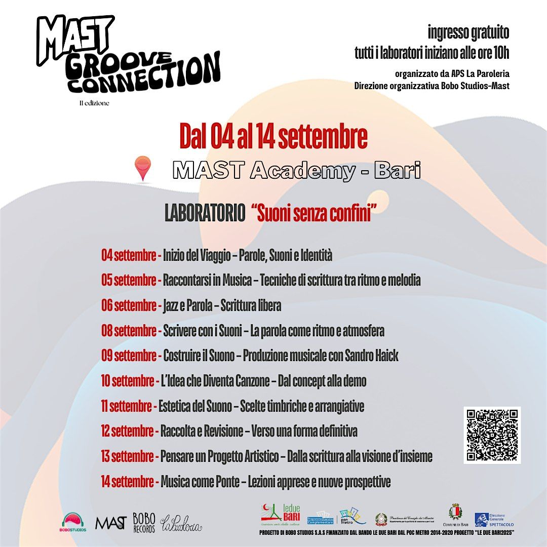 LABORATORIO \u201cSuoni senza confini" - Mast Groove Connection