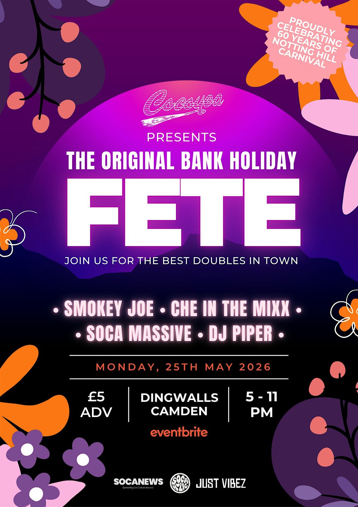 Cocoyea Presents The Original Bank Holiday Fete
