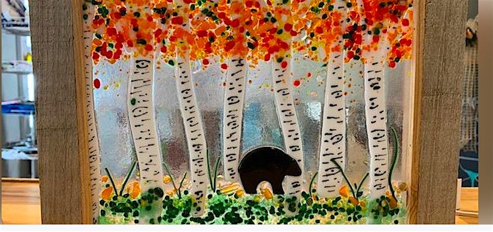 Winter Birch Trees Fused Glass Class