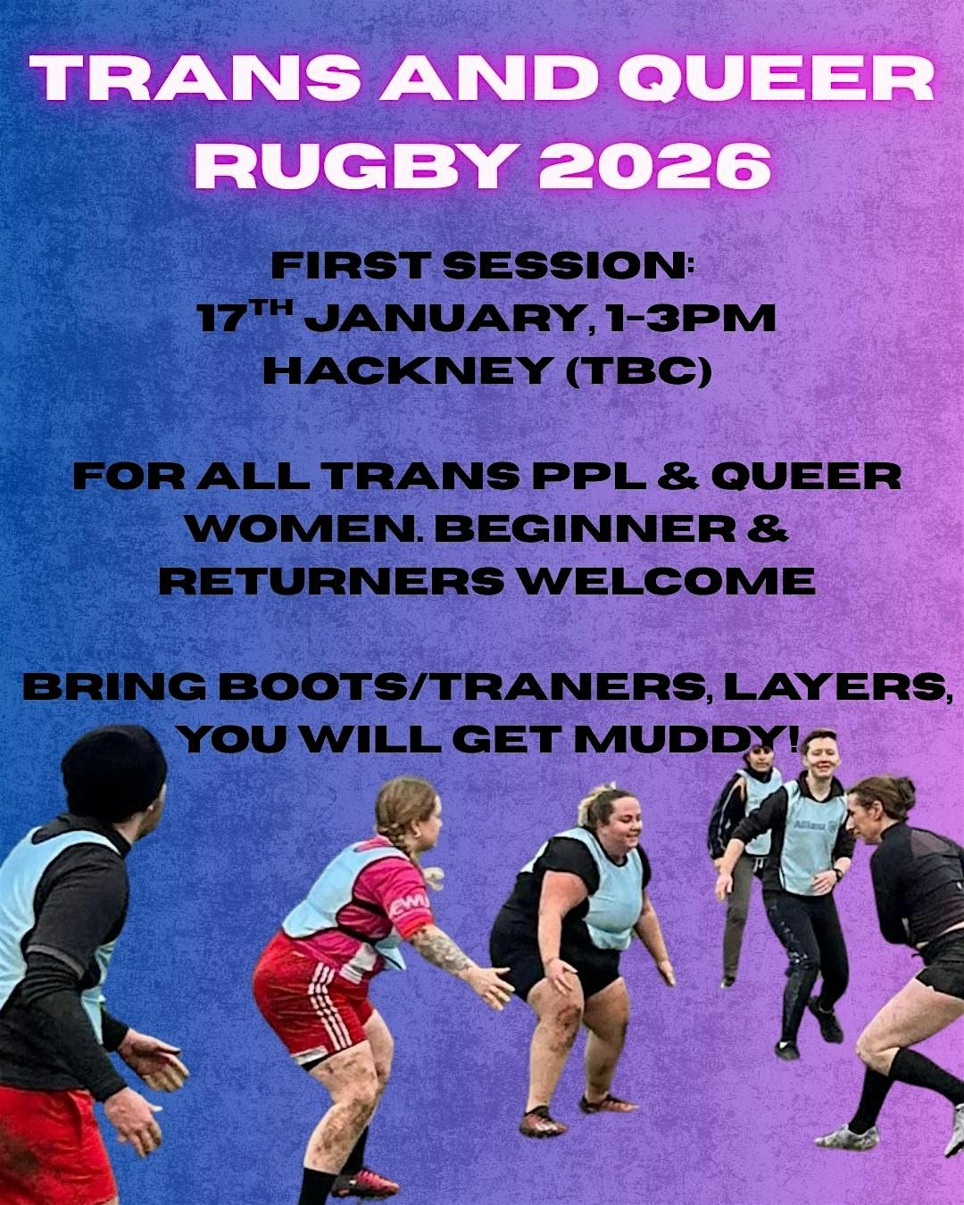Trans Queer Rugby - beginners & returning to rugby sessions!