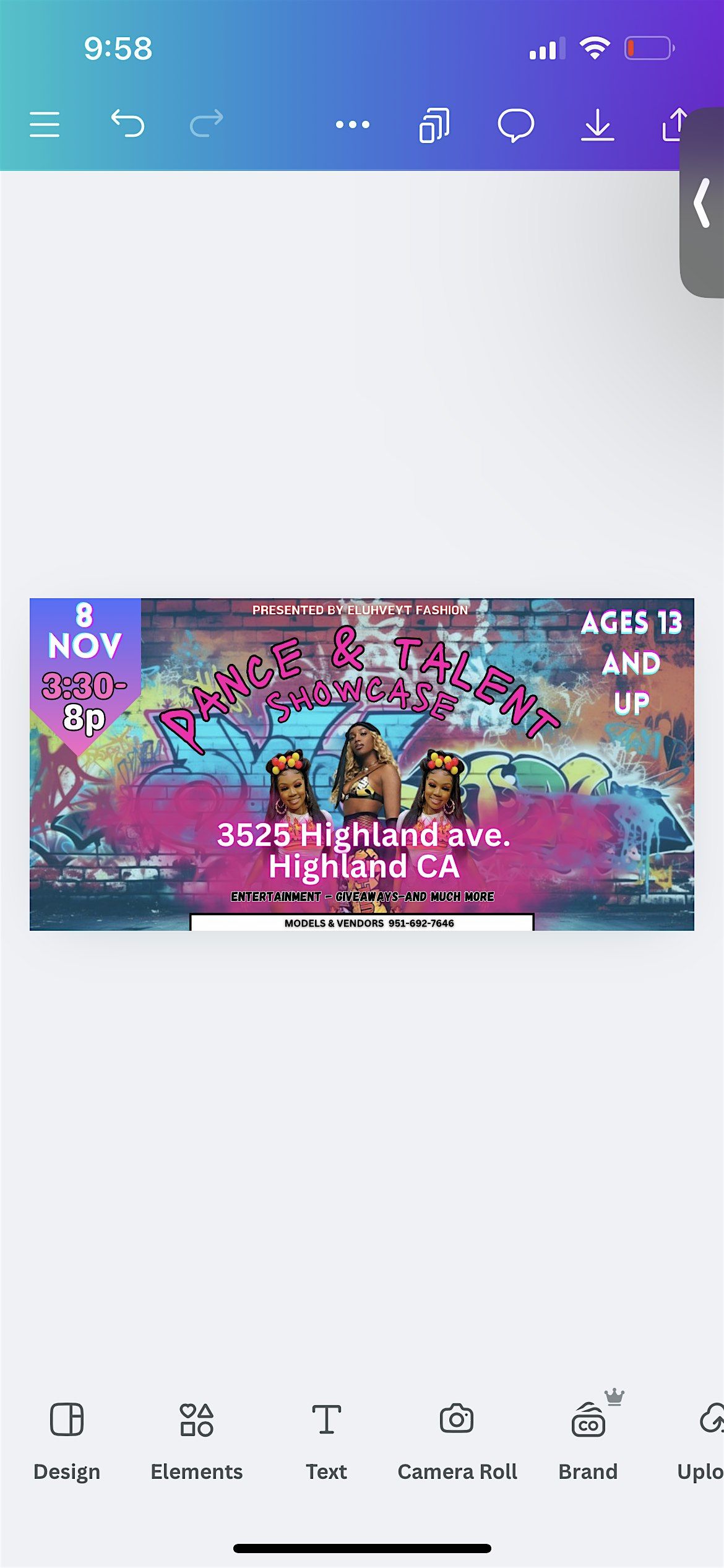 San Bernardino DANCE & TALENT SHOWCASE SIGNUP