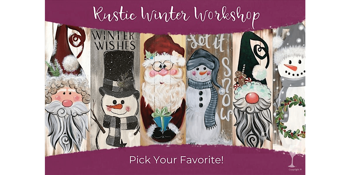 Festive Images From a Winter Wonderland - Paint and Sip in San Antonio | Classpop!\u2122
