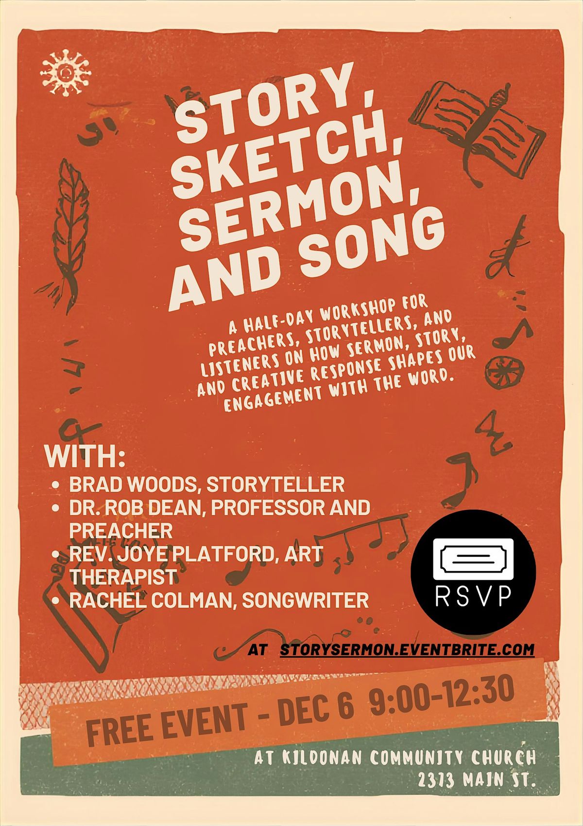 Story, Sketch, Sermon, and Song Workshop