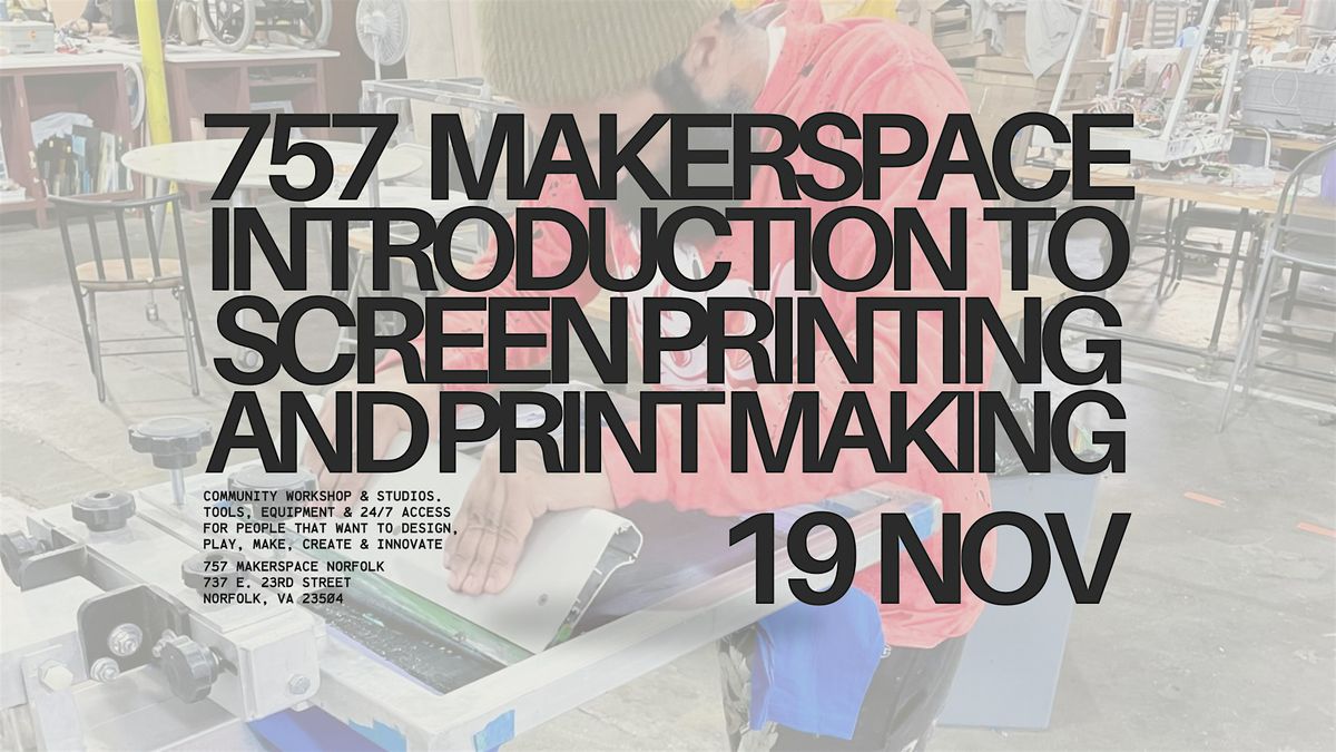 Introduction to Screen Printing and Print Making with Dula (NFK)