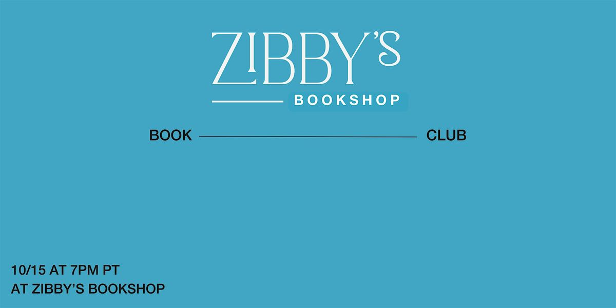Zibby's Bookshop October Book Club