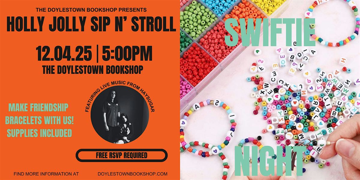 Holly Jolly Sip N' Stroll: Swiftie Night featuring Live Music from HaySugar