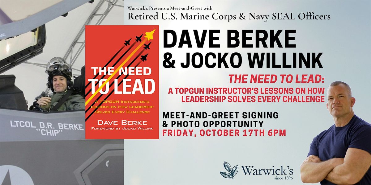 Dave Berke & Jocko Willink signing THE NEED TO LEAD