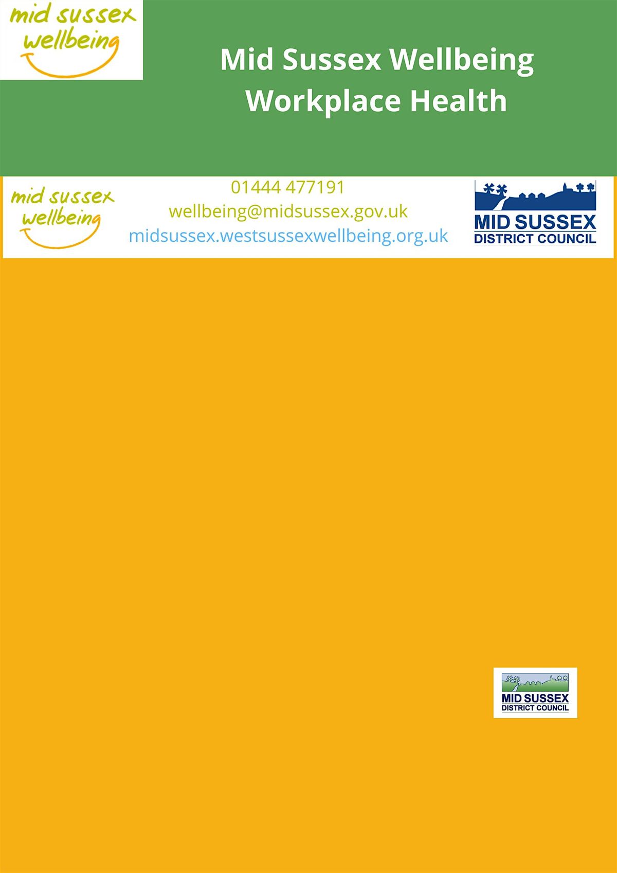 Wellbeing Talk - Stress & Resilience Thur 14th May 1.30-2.30
