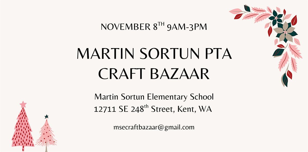 Martin Sortun PTA Craft Bazaar